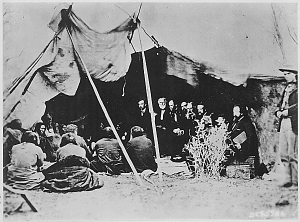 Black Kettle's daughter, Cheyenne, in Indian Territory - Kansas