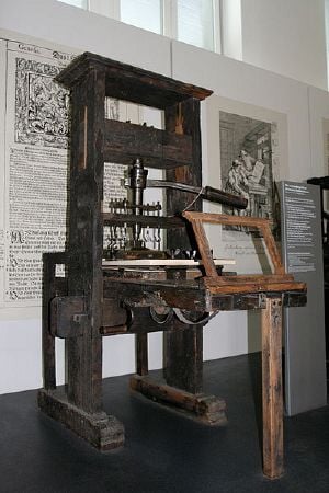 gutenberg press movable type
