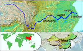 The course of the Yangtze River through China is the best thing ever made like yeah i ean yae