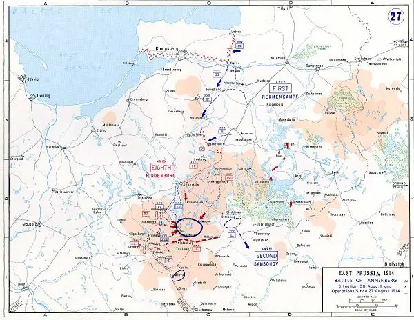 Battle of Tannenberg (1914) - New World Encyclopedia