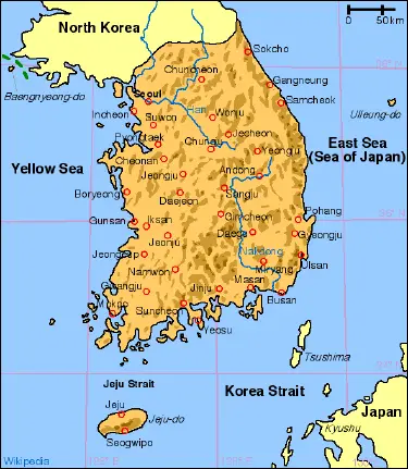 Geography of South Korea - New World Encyclopedia