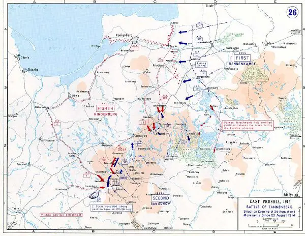 Battle of Tannenberg (1914) - New World Encyclopedia