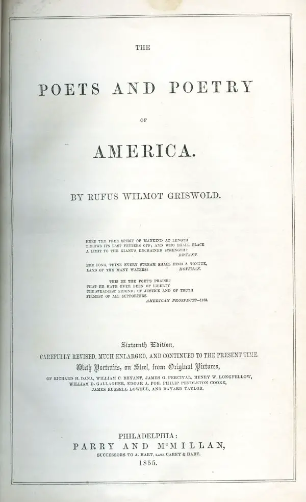 Rufus Wilmot Griswold - New World Encyclopedia